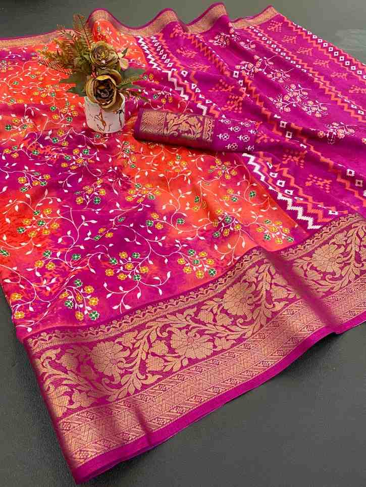 Designer Freehand Saree