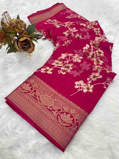 Designer Freehand Saree