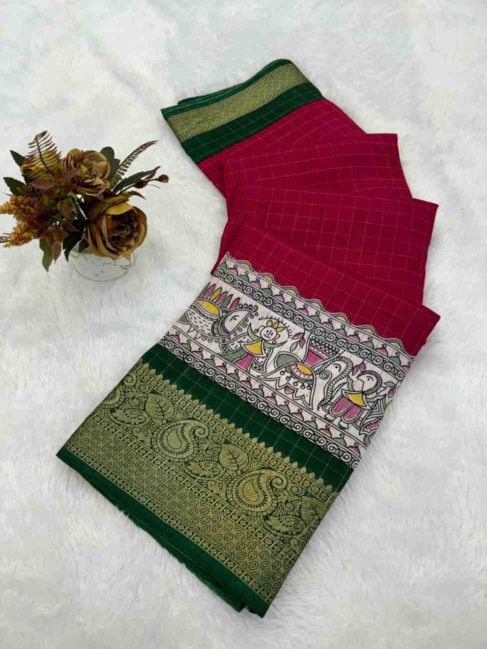 Designer Freehand Saree