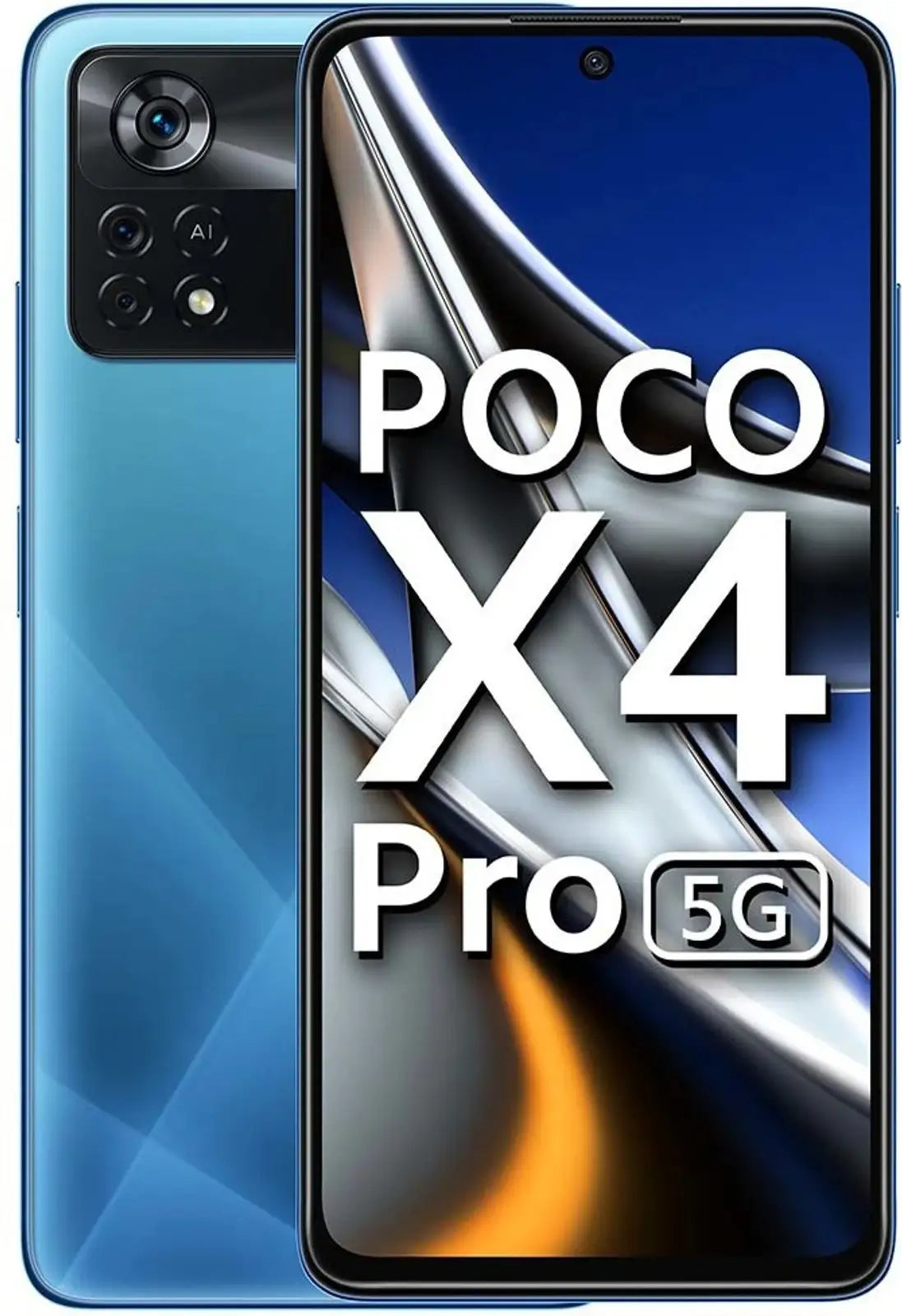 POCO X4 Pro 5G smartphone AMOLED display front view