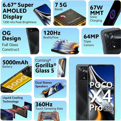POCO X4 Pro smartphone gaming and entertainment design