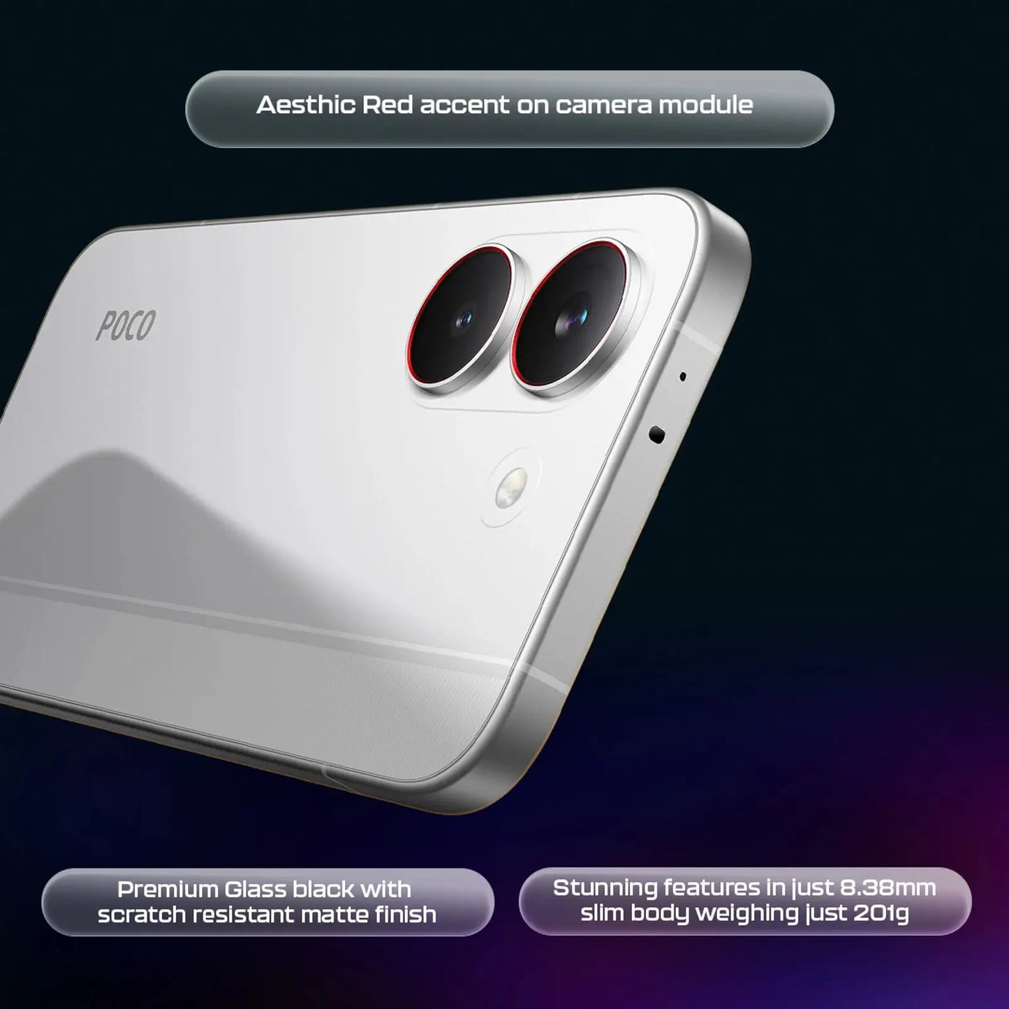 POCO X8 Pro 5G luxury smartphone back panel look