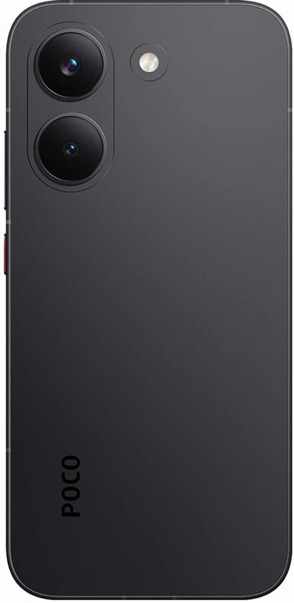 POCO X8 Pro smartphone rear camera close up black finish