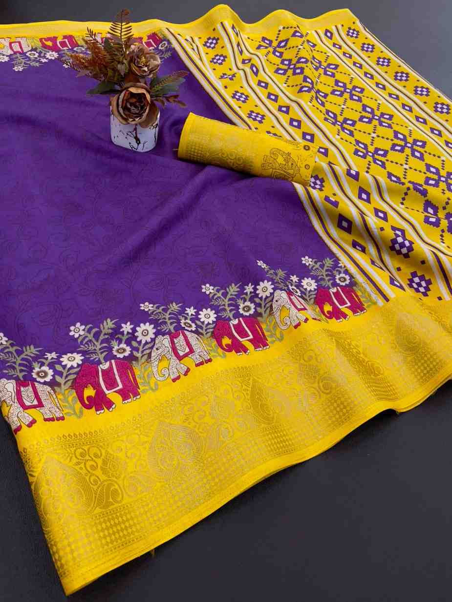Designer Freehand Saree