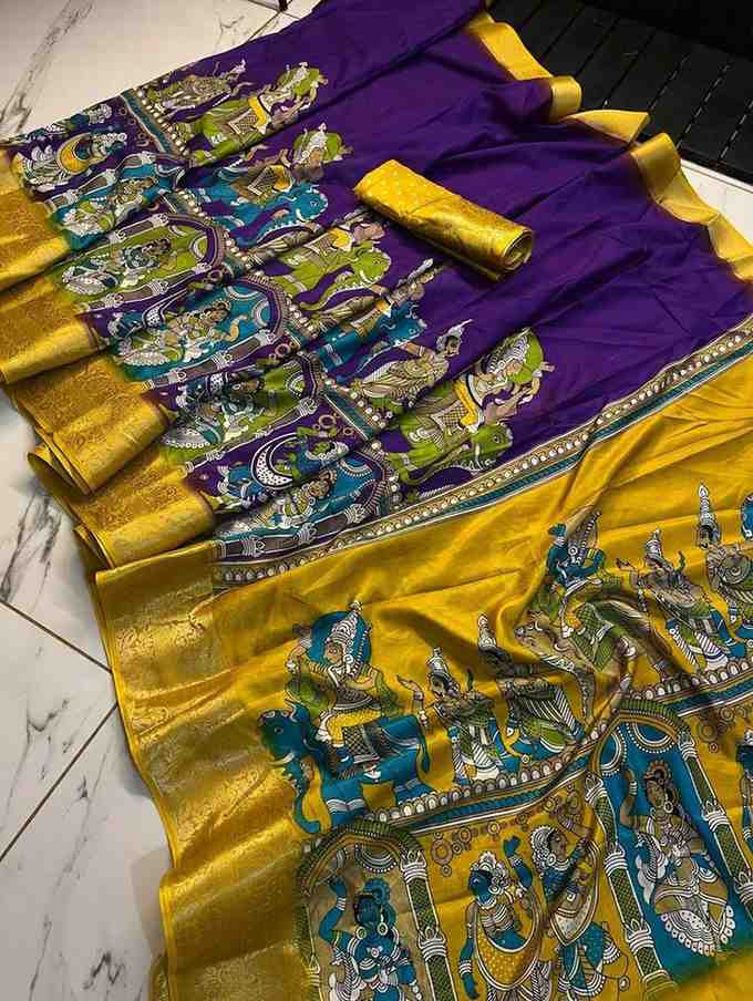 Designer Freehand Saree Pavitr patel