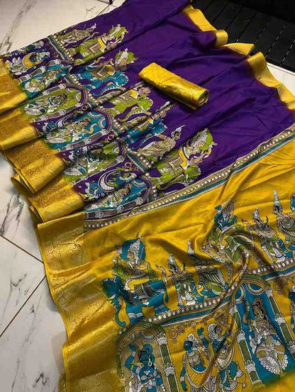 Designer Freehand Saree Pavitr patel