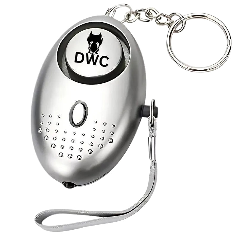 Personal Safety Alarm Keychain with LED Flashlight for women daily safety