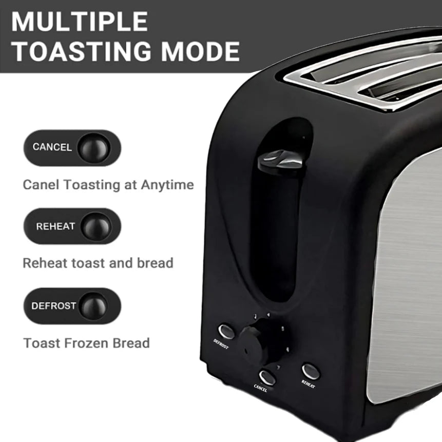 LA' FORTE POP UP Toaster - Stainless Steel - 7 Heat setting,(Refurbished)