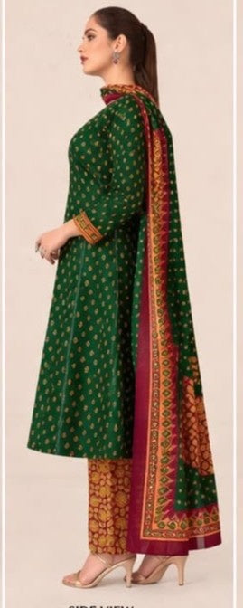 Elegant A line kurti set with matching dupatta design