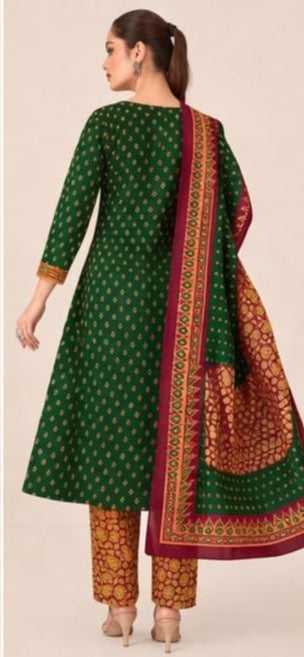 Pure cotton ethnic suit set stylish festive wear look
