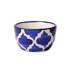Moroccan Ceramic Bowls– Handcrafted blue bowls, set of 4 for serving, dining & home décor.