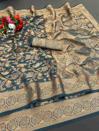 Designer Freehand Saree