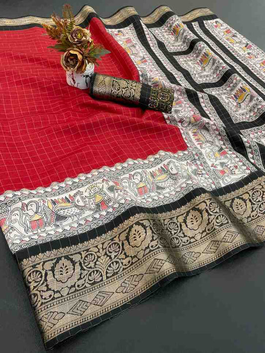 Designer Freehand Saree