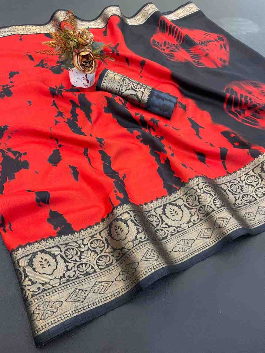 Designer Freehand Saree