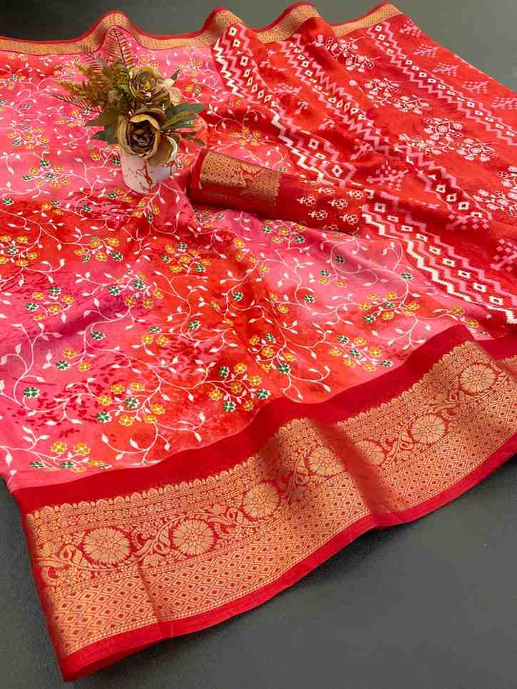 Designer Freehand Saree