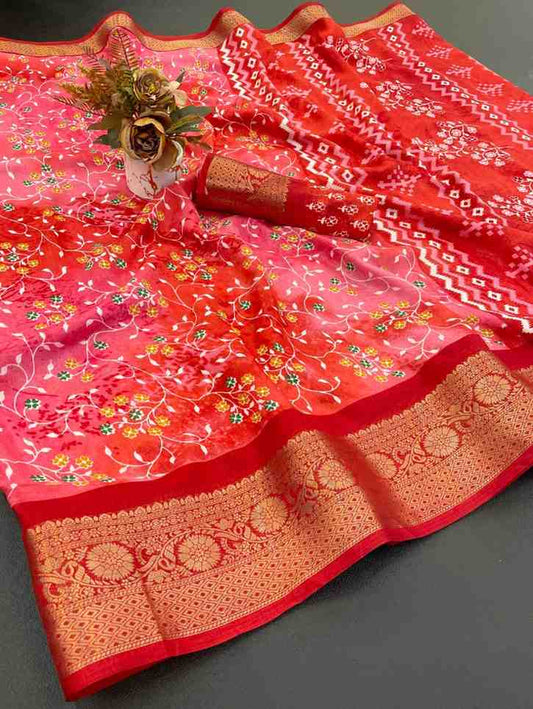 Designer Freehand Saree