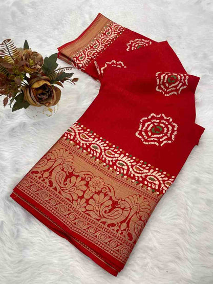 Designer Freehand Saree