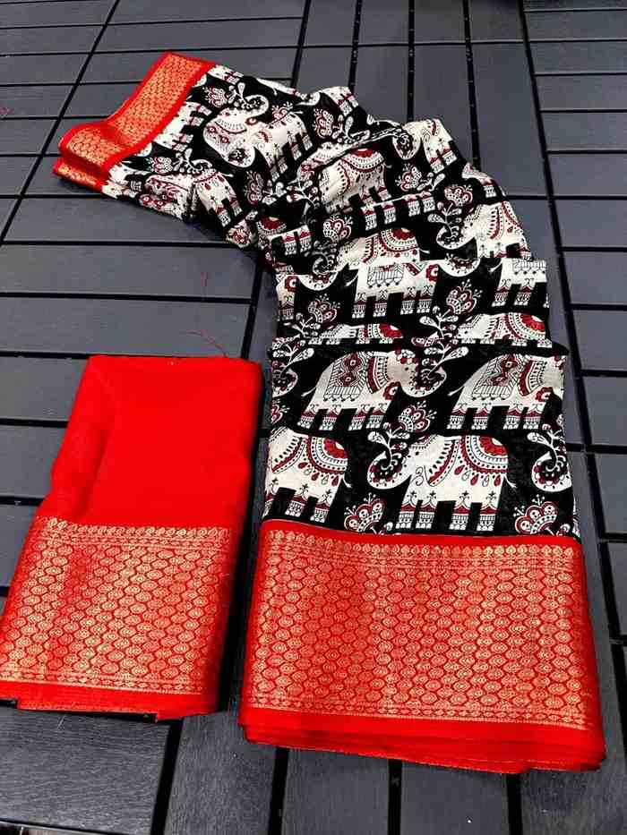 Designer Freehand Saree Pavitr patel