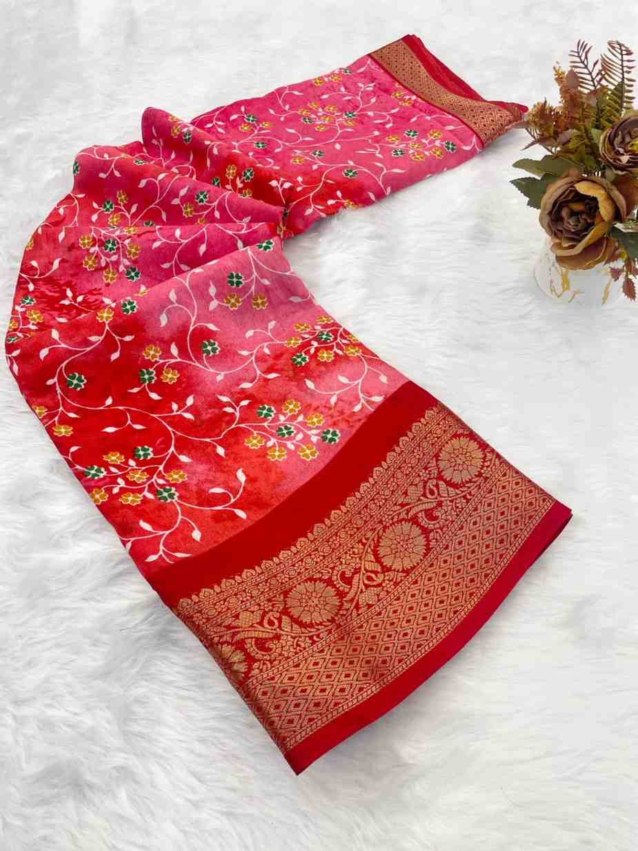 Designer Freehand Saree
