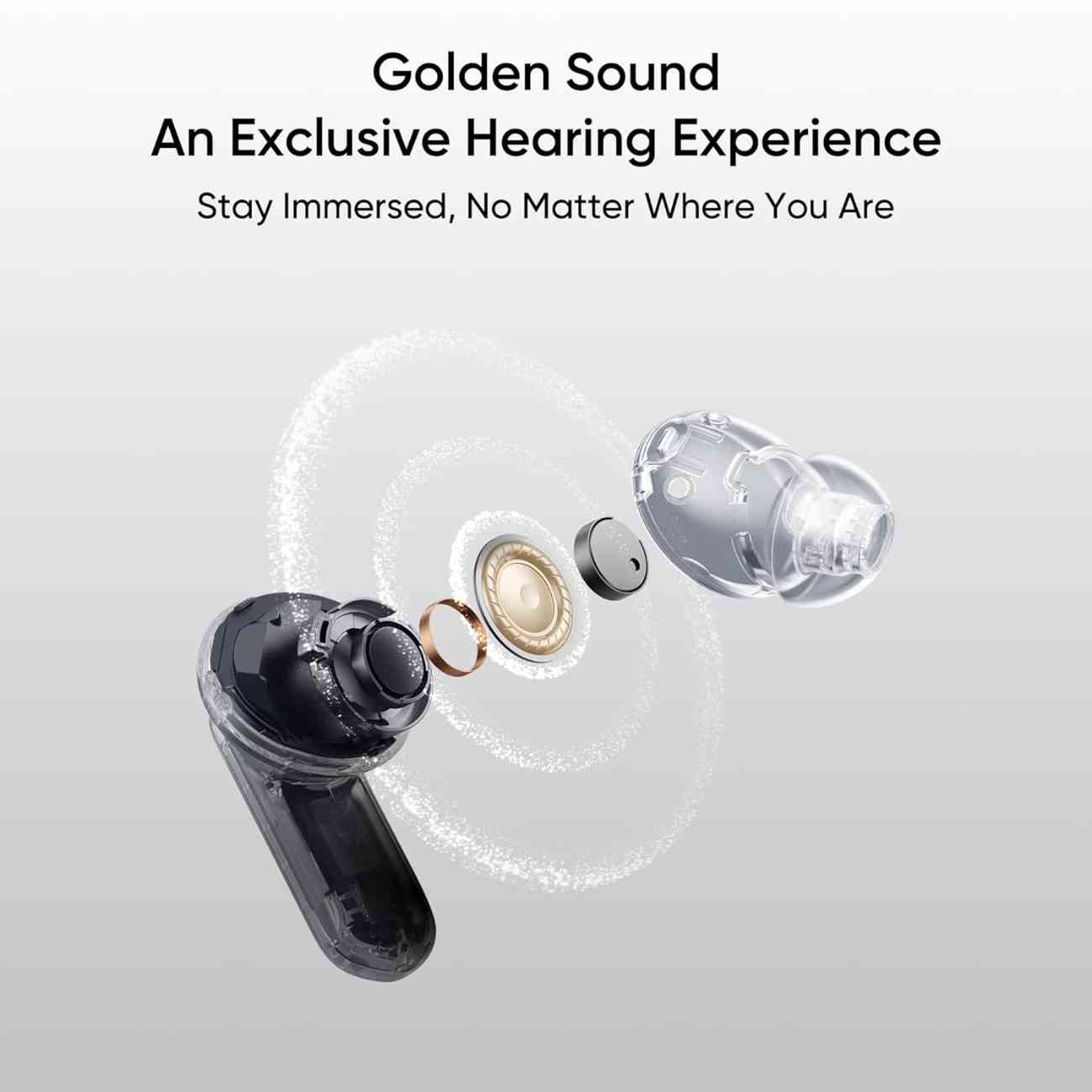 ealme Buds Air 7 Pro earbuds front and side view