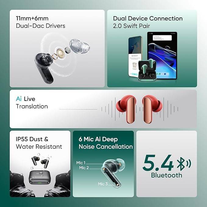 Realme Buds Air 7 Pro stylish wireless audio accessory