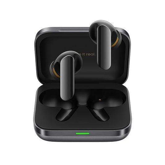 Realme Buds Air 7 Pro wireless earbuds with ANC, 48 hours battery, spatial audio, Bluetooth 5.4 and low latency in metallic grey color