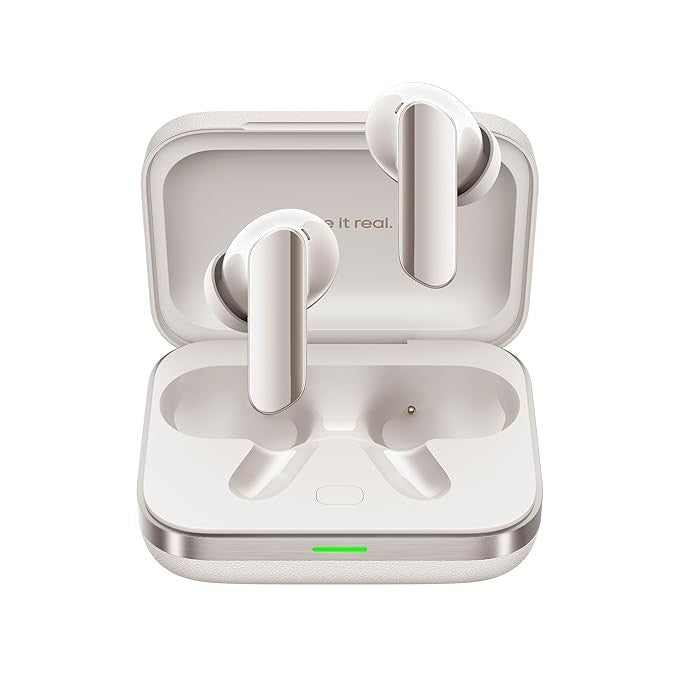 Realme Buds Air 7 Pro white wireless earbuds