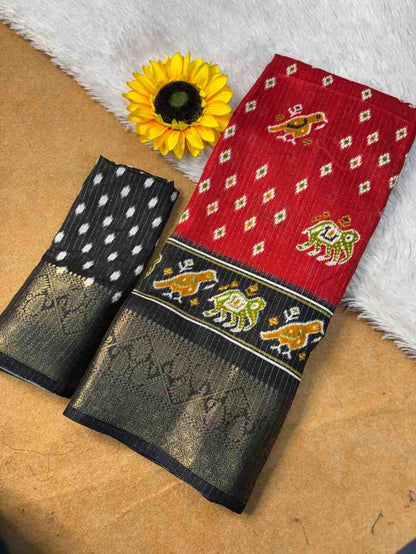 Designer Freehand Saree