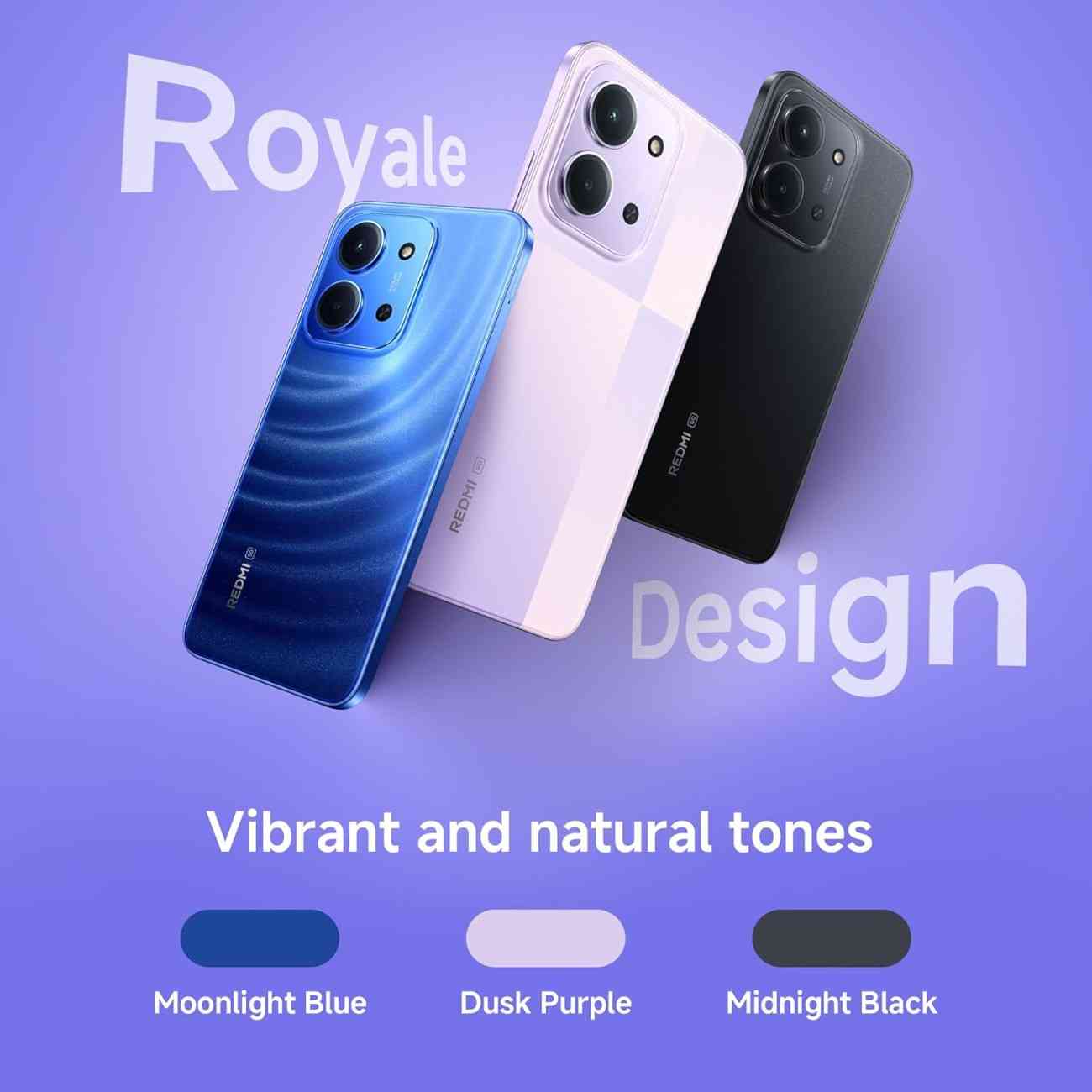 Redmi 15C 5G sleek design Android smartphone view
