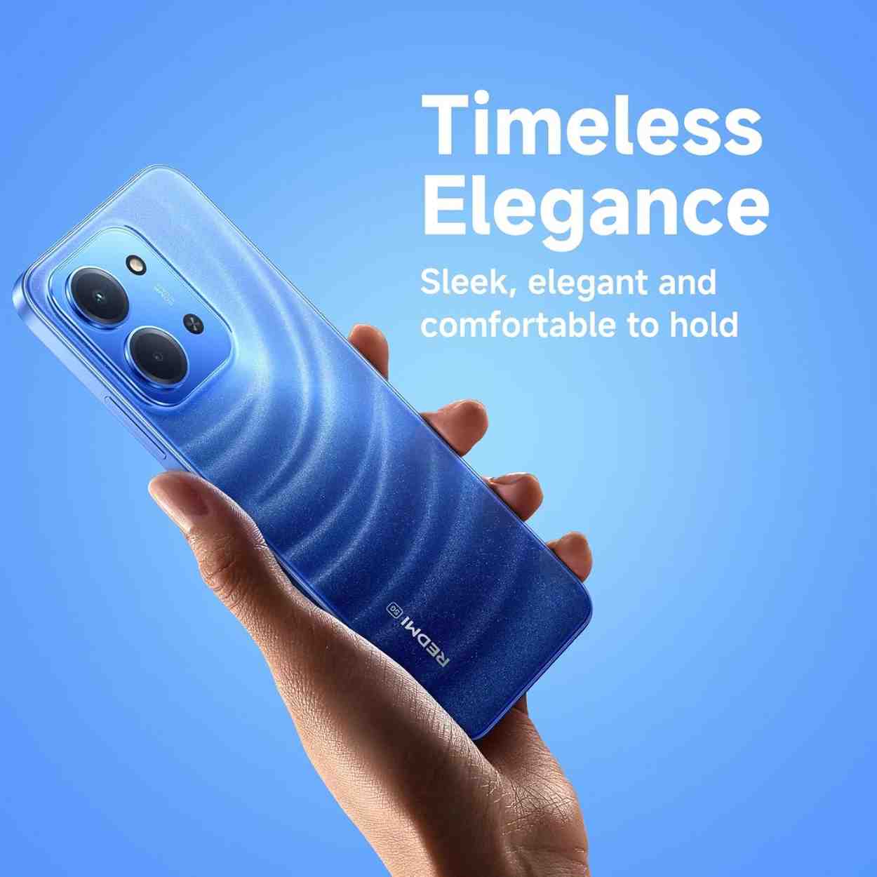 Redmi 15C smartphone with large battery and AI camera