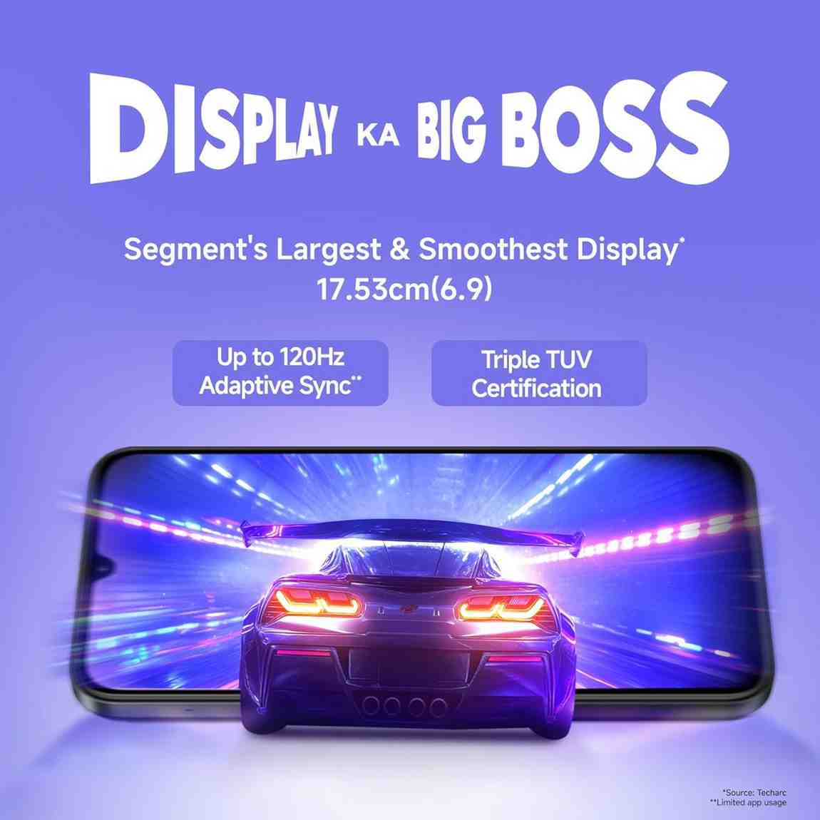 Redmi smartphone with dual camera setup and HD display