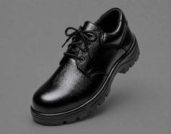 Leather Police Safety Shoes for Men | Steel Toe Work Boots