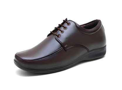 Men square toe brown formal shoes