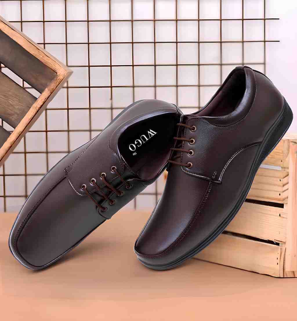 Brown formal shoes for daily office wear