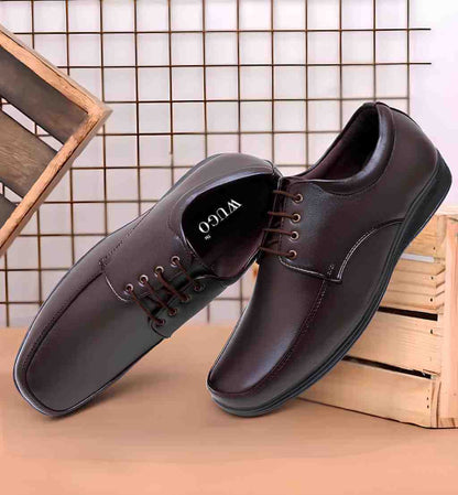 Brown formal shoes for daily office wear