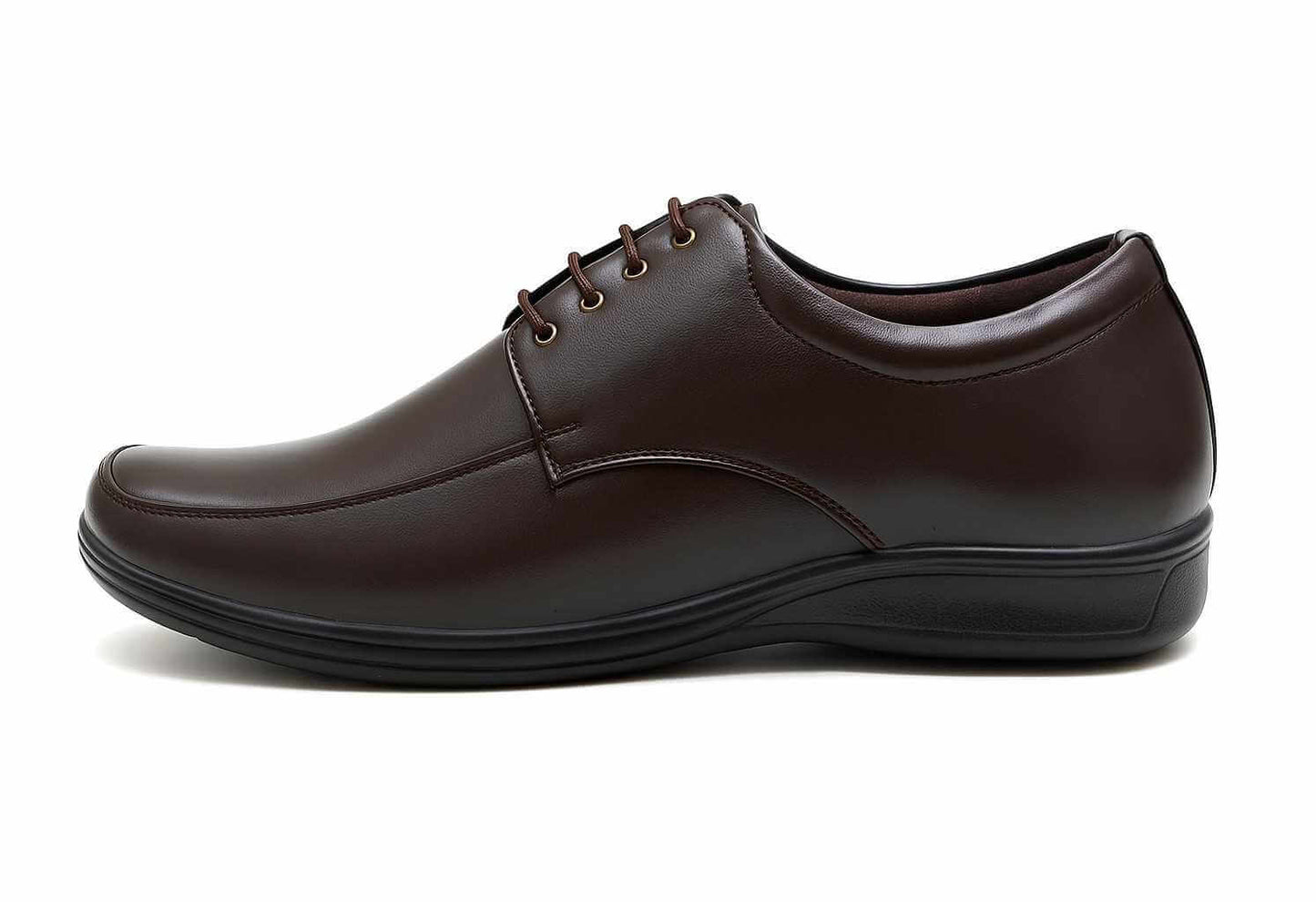Men brown lace up formal footwear