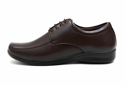 Men brown lace up formal footwear