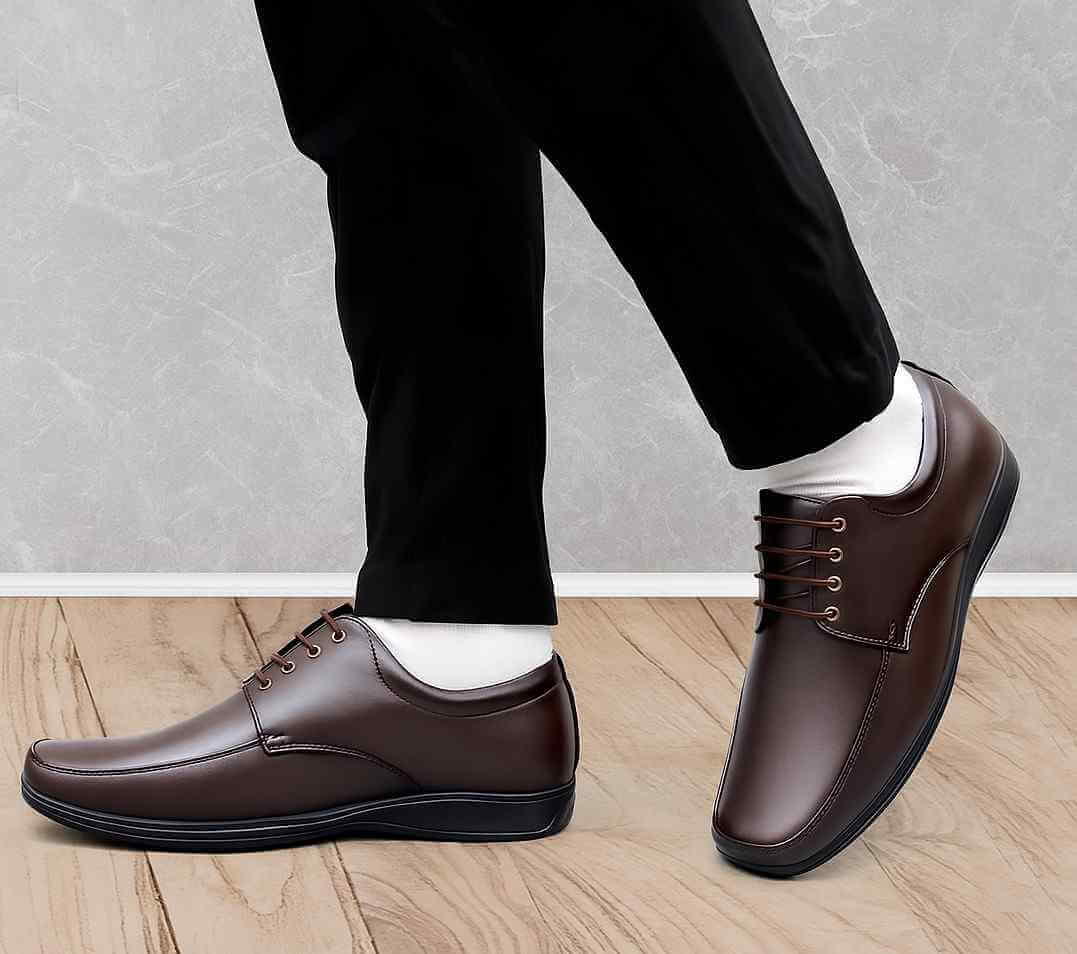 Men professional brown office footwear