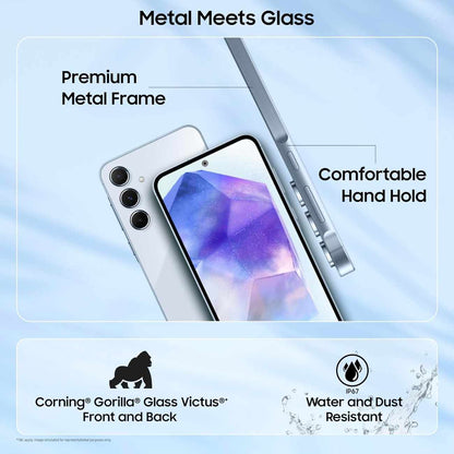 Samsung Galaxy A55 5G slim design for easy one-hand use