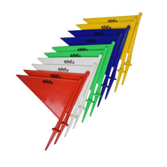 Boundary Flag for Marking for All Sports Cricket, Football etc (Color May Vary) - Set of 10 Assorted Colour (Boundry Flag Mix Colour 10 Pcs) 1 SET