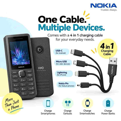 Nokia 300 Charge 4-in-1 cable keypad mobile phone