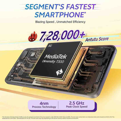 Vivo T4x 5G 6GB RAM 128GB premium purple design