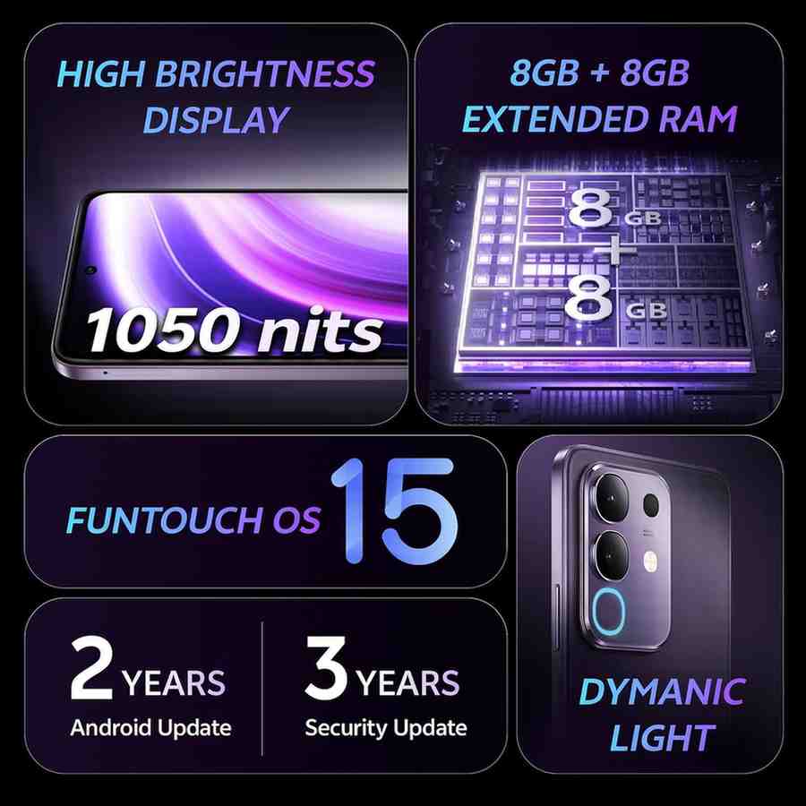 Vivo T4x smartphone side profile minimal modern look