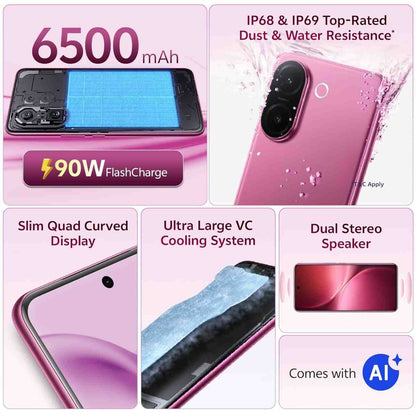 vivo v60e 5g 12gb ram 256gb elite purple 200mp camera smartphone