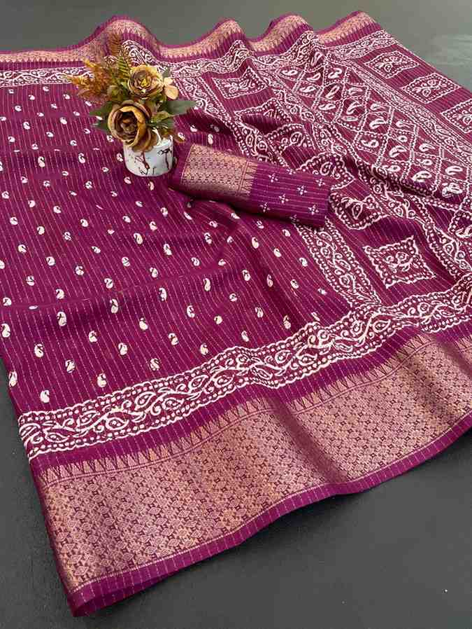 Designer Freehand Saree