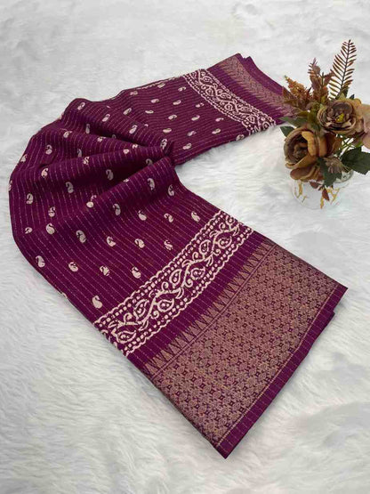 Designer Freehand Saree