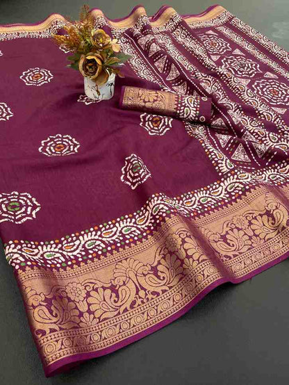 Designer Freehand Saree