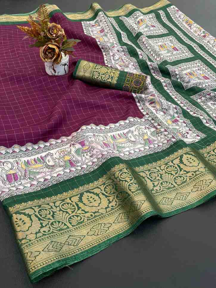 Designer Freehand Saree