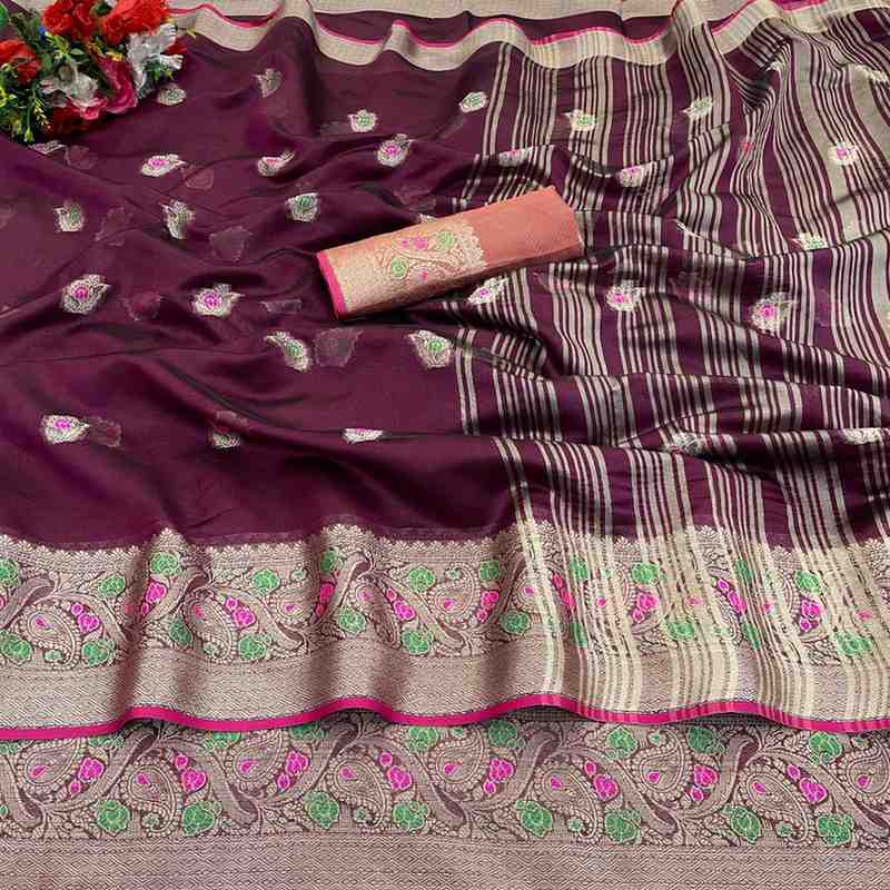 Designer Freehand Saree