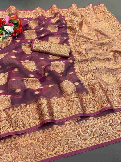 Designer Freehand Saree